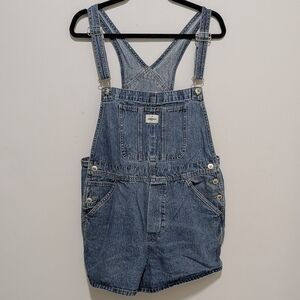 Unisex 90's Overall Shorts with 🌈 stitching
